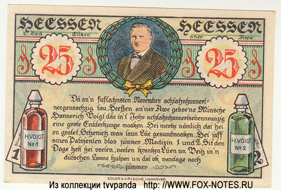 Heessen 25 Pfennig 1921