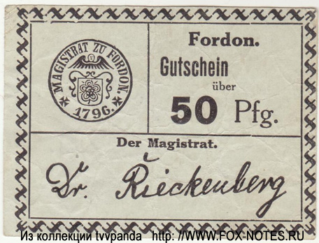 Fordon 50 Pfennig (NOTGELD)