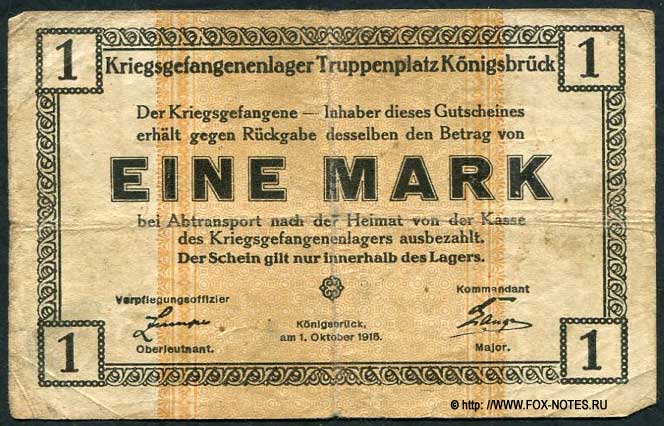 Königsbrück 1 Mark 1915