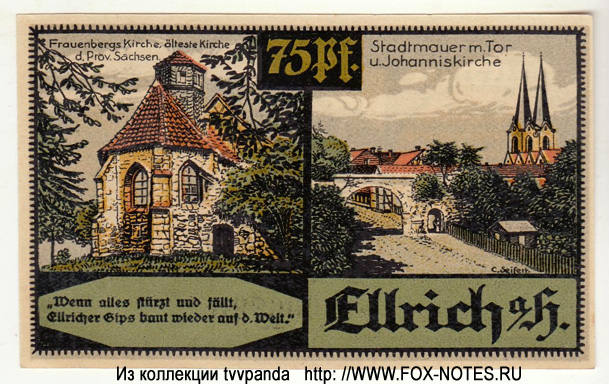 Ellrich 75 Pfennig 1921