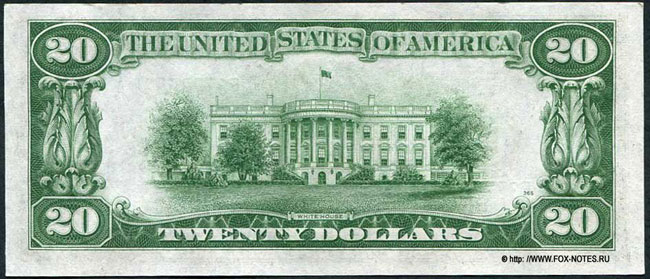 USA. Federal Reserve Notes. $ 20. Series 1934.