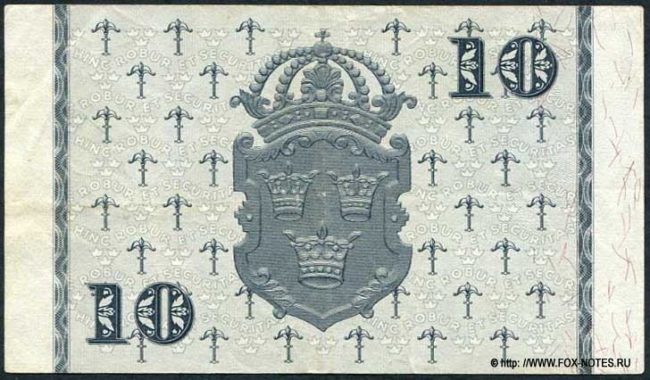   Sveriges Riksbank 10  1957
