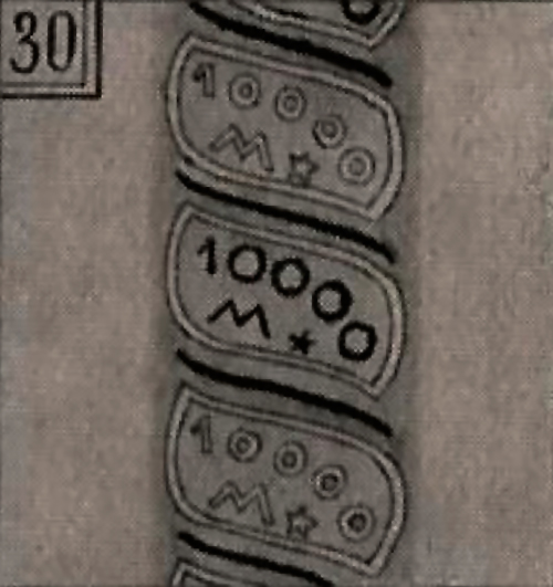   Wertzahl "10000 M" abwechselnd hell und dunkel  (10000  1922)