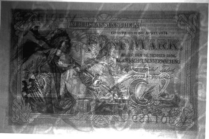   5  1904 / Wasserzeichen 5 Mark 1904