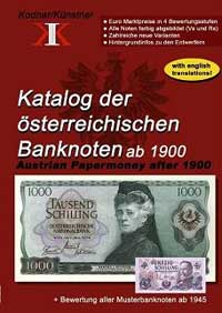 Johann Kodnar/Norbert Konstner Katalog der Osterreichischen Banknoten ab 1900
