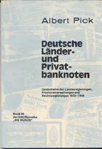 Albert Pick Deutsche Lander- und Privatbanknoten