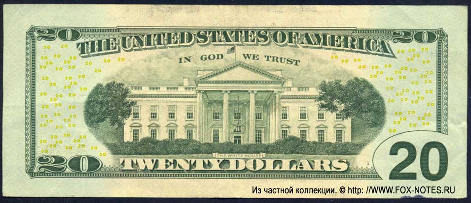 Federal Reserve Note 20 Dollars SERIES 2013