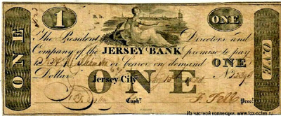 JERSEY BANK 1 dollar 1820