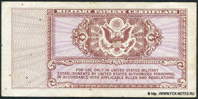 USA Military Payment Certificate 5 cents SERIES 472