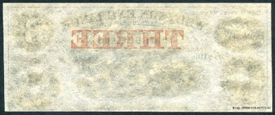 Western Exchange Fire & Marine Insurance Co. Omaha City, State of Nebraska. 3 Dollars 1857