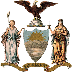 New York state coat of arms (1876 год)