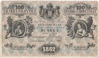   .   (Suomen Pankki, Finlands Bank).  100   1862 .