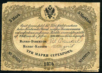   .   (Suomen Pankki, Finlands Bank).  3   1874.