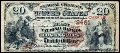 Security-First National Bank of Los Angeles 20 Dollars 1900