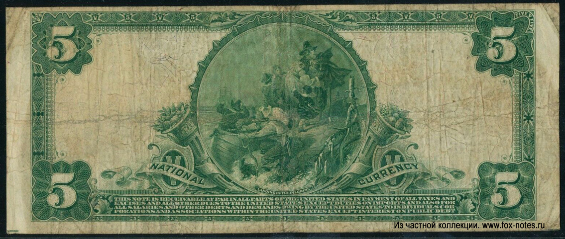 Citizens National Bank of Long Branch 5 dollars Series 1902