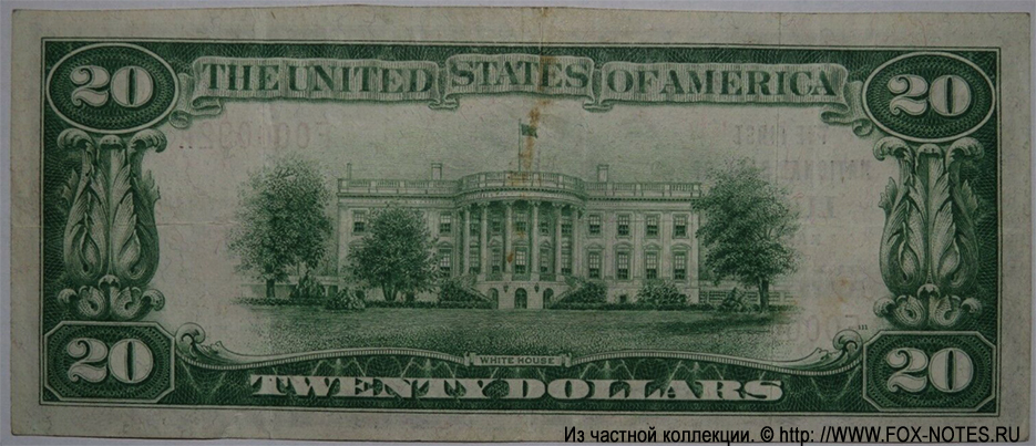 First National Bank of Lucas 20 Dollars 1929