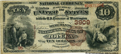 The Merchants National Bank of Topeka 10 Dollars 1888