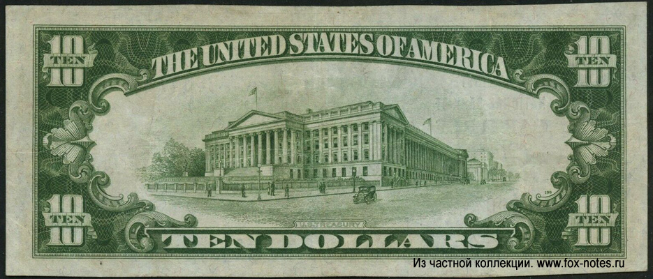 The First National Bank of the Carteret, New Jersey 10 dollars Series of 1929 