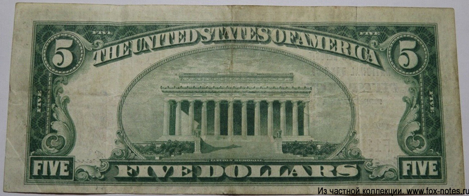 Farmers Deposit National Bank of Pittsburgh 5 Dollars 1929