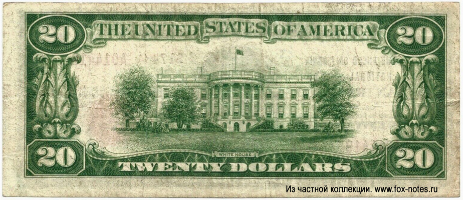 The Anglo & London Paris Nacional Bank of San Francisco 20 dollars 1929