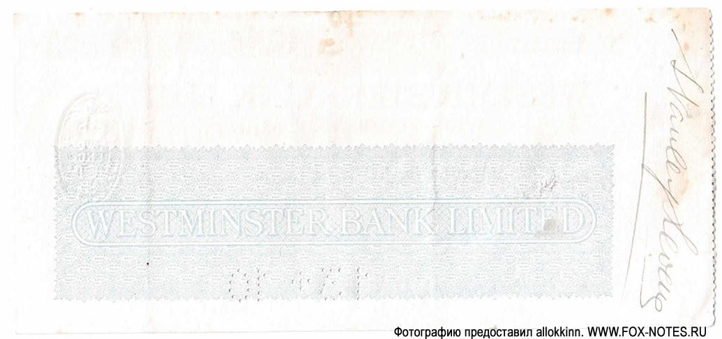 Westminster Bank Limited,   ()