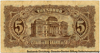 Thesouro do Estado do Rio Grande do Sul 5000 Reis, 1.5.1932