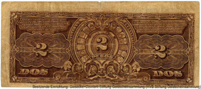 República Argentina. Banco Nacional Argentina. 2 Peso 1895.