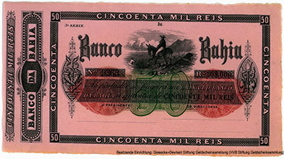 Banco da Bahia 50000 Reis 1860