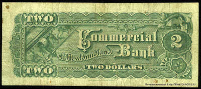 Commercial bank of Newfoudland 2 dollars 1888