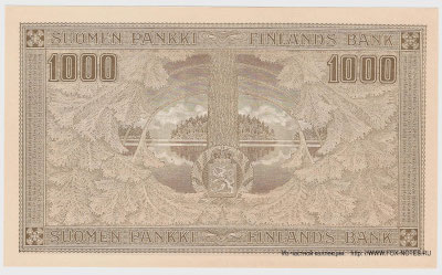  . Suomen Pankki - Finlands Bank.  1000   1918 .