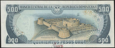Banco Central de la Rep&uacute;blica Dominicana 500 peso oro 1997