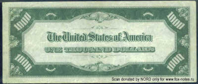 Federal Reserve Notes 1000 dollars Series of 1934