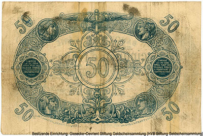 BANQUE DE L'ALGÉRIE 50 francs 1880