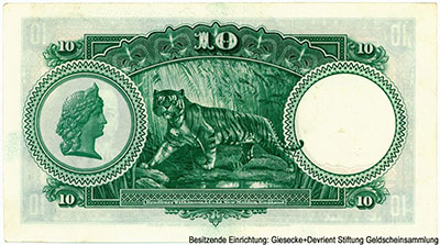Government of the Straits Settlements 10 dollars 1st JANUARY 1935.