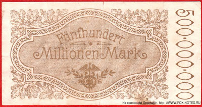 Bezirk Trier 500 Millionen Mark 10. Oktober 1923.